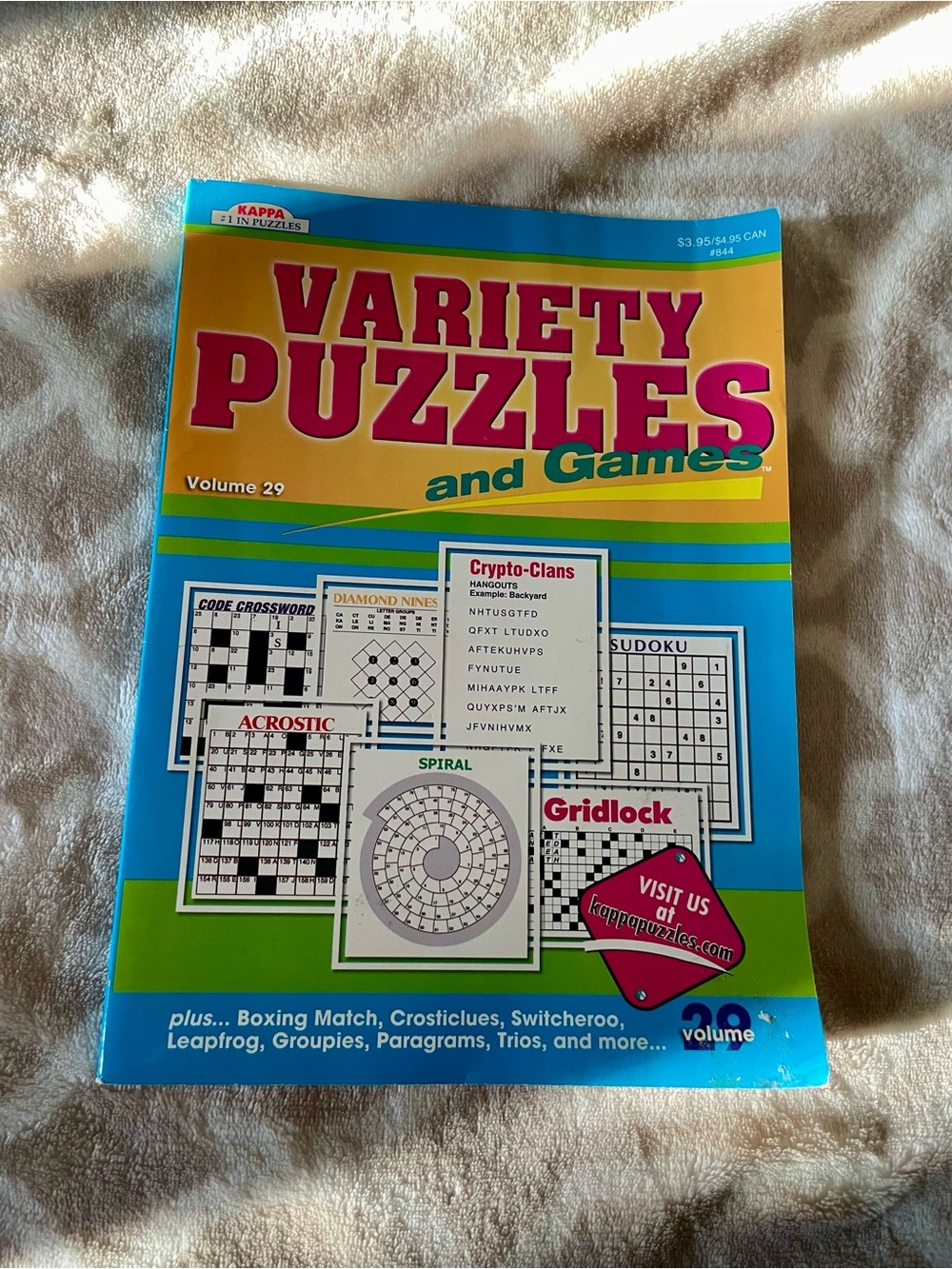 Variety Puzzles and Games Volume 29 - Bright Blue & Yellow Puzzle Book